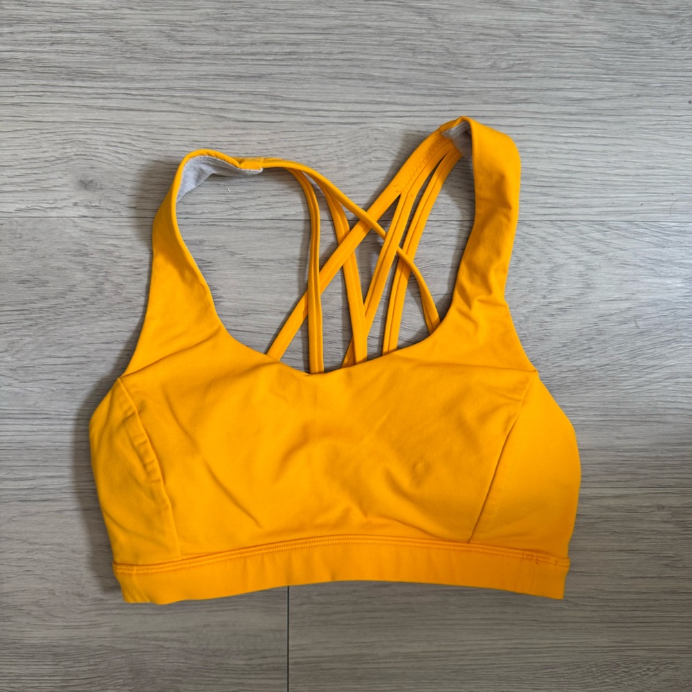 Orange lululemon Sports Bra